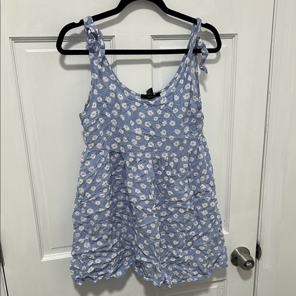 Forever 21 Blue Floral Mini Dress
